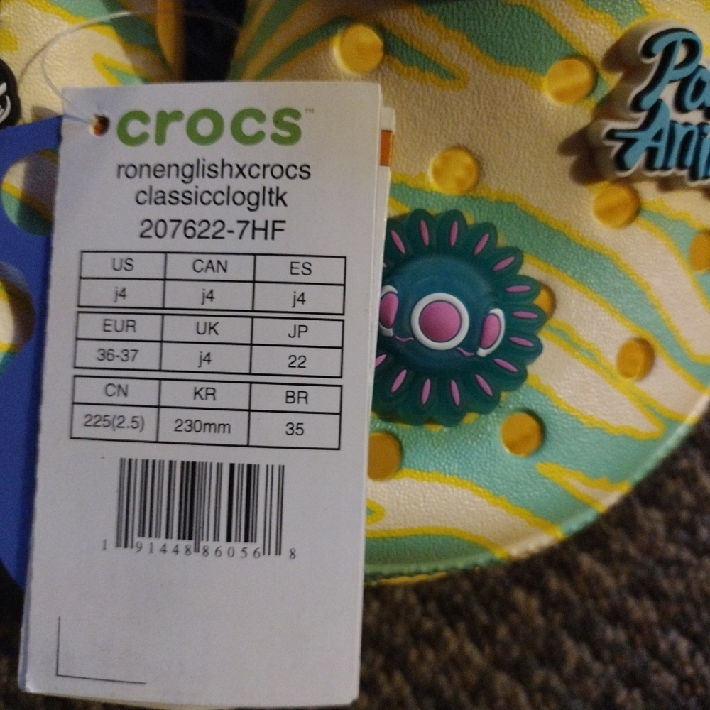 Yellow party Crocs youth - Picture 4 of 6